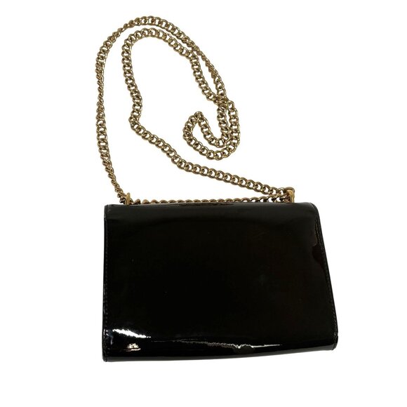 Louis Vuitton Louise Chain Strap Clutch in Black Patent - Picture 2 of 7